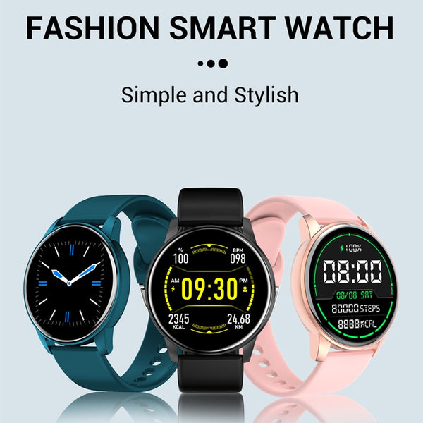 SMARTWATCH FOR ANDROID IOS WITH REAL-TIME WEATHER FORECAST, ACTIVITY TRACKER, HEART RATE MONITOR, AND MANY