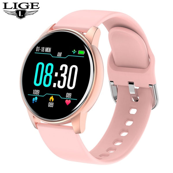 SMARTWATCH FOR ANDROID IOS WITH REAL-TIME WEATHER FORECAST, ACTIVITY TRACKER, HEART RATE MONITOR, AND MANY