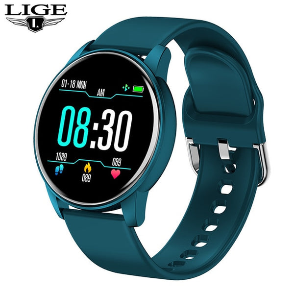 SMARTWATCH FOR ANDROID IOS WITH REAL-TIME WEATHER FORECAST, ACTIVITY TRACKER, HEART RATE MONITOR, AND MANY