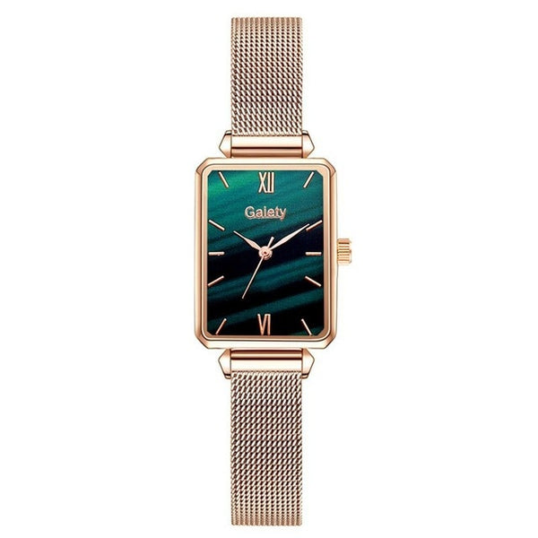 WOMEN FASHION QUARTZ WATCH WITH BRACELET SET FOR LUXURY LOOK