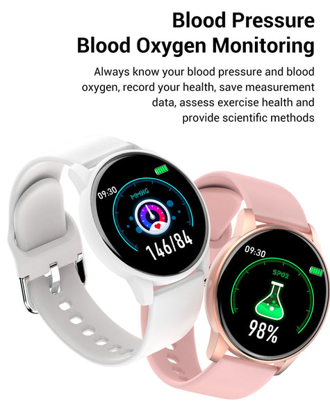 SMARTWATCH FOR ANDROID IOS WITH REAL-TIME WEATHER FORECAST, ACTIVITY TRACKER, HEART RATE MONITOR, AND MANY