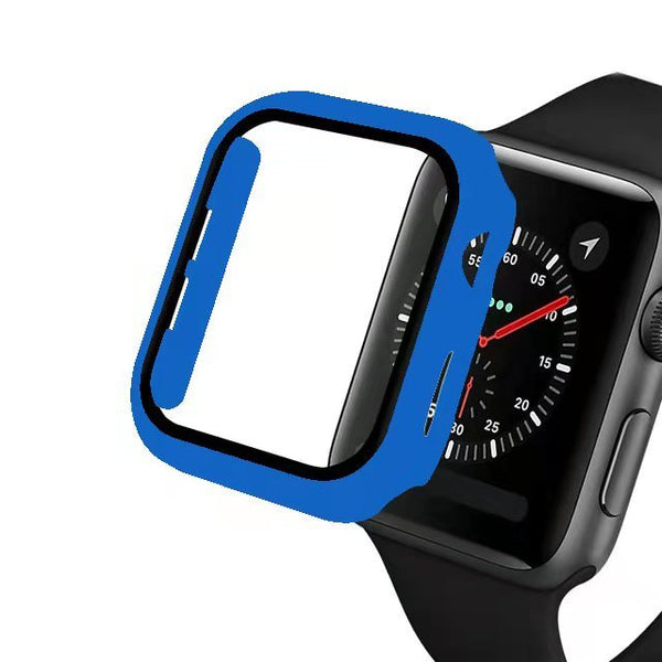 GLASS CASE FOR APPLE WATCH SERIES 3 4 5 6 IWATCH CASE 38MM 40MM 42MM 44MM BUMPER SCREEN PROTECTOR APPLE WATCH COVER ACCESSORIES